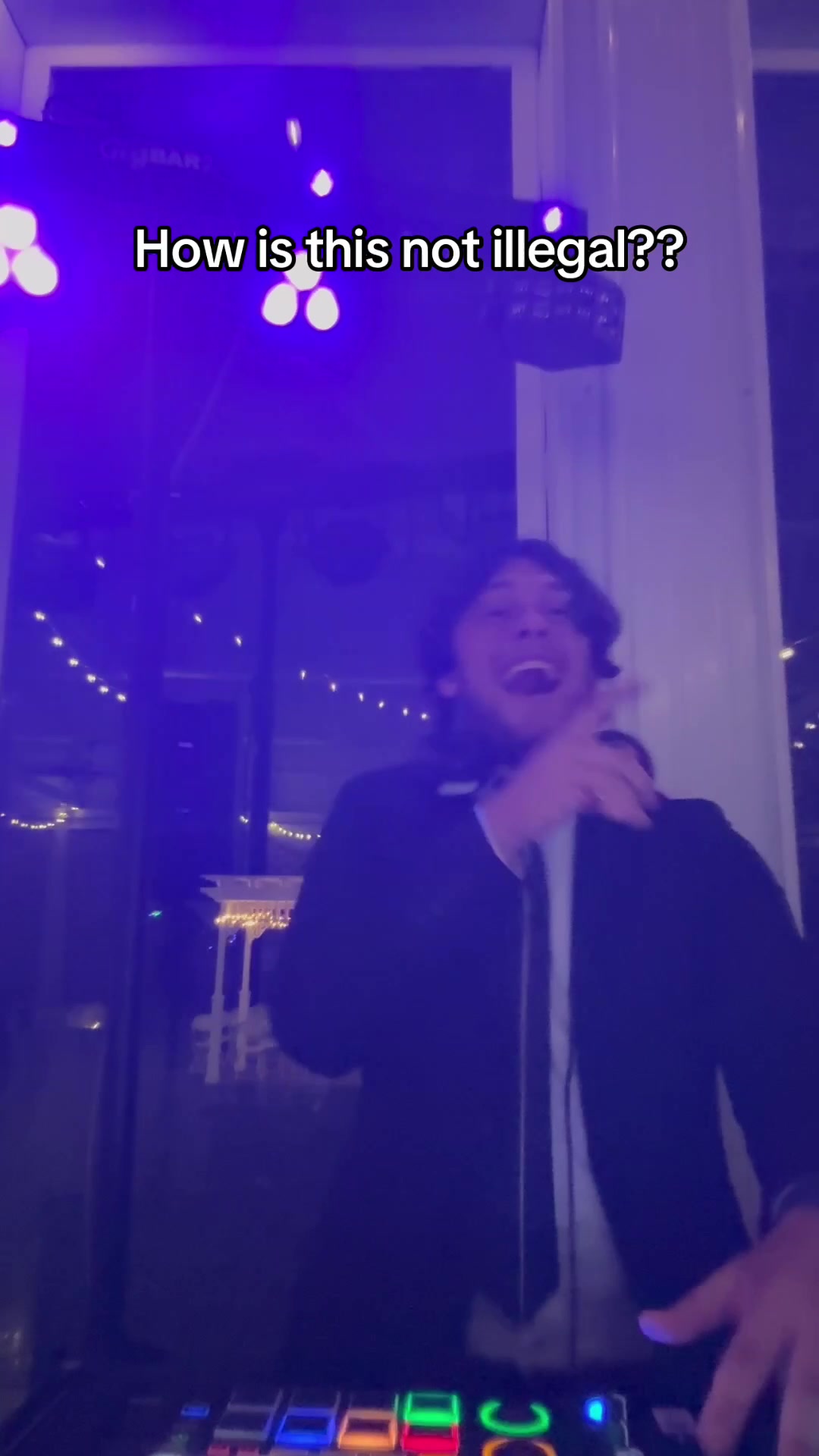 Frame from our viral TikTok wedding video